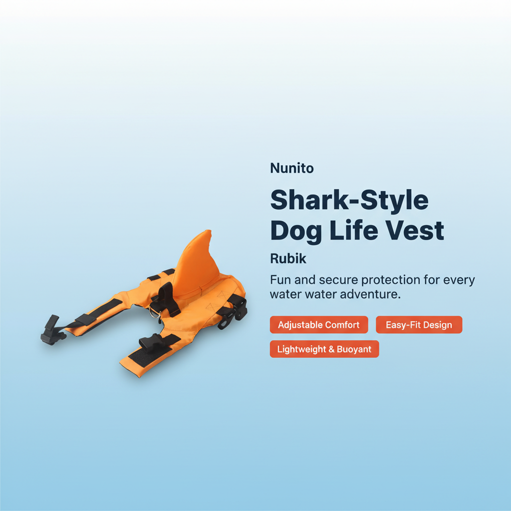 Dog Life Vest Summer Shark