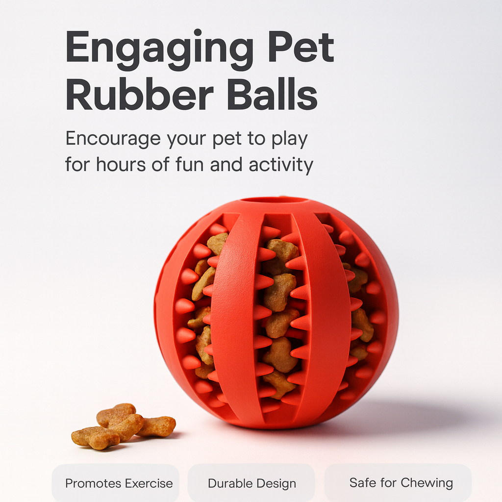 Interactive Pets Rubber Balls