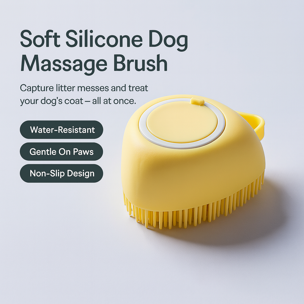 Soft Silicone Dog Massage Brush
