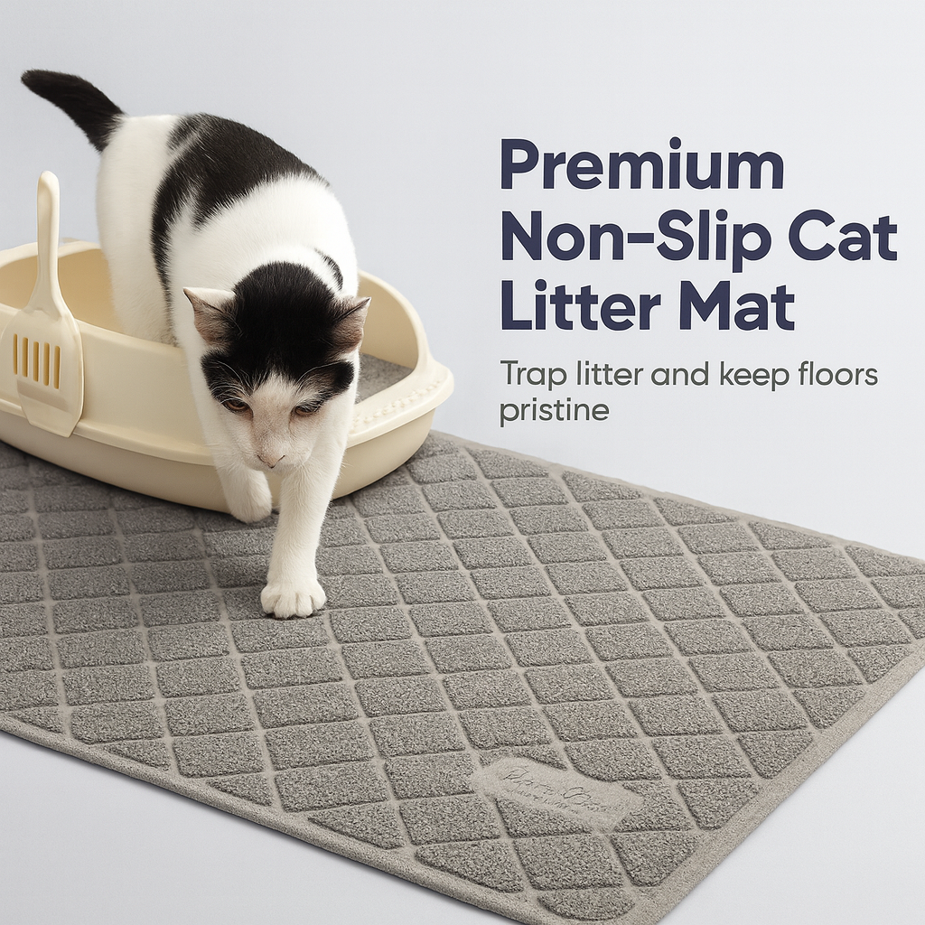 Premium Non-Slip Cat Litter Mat