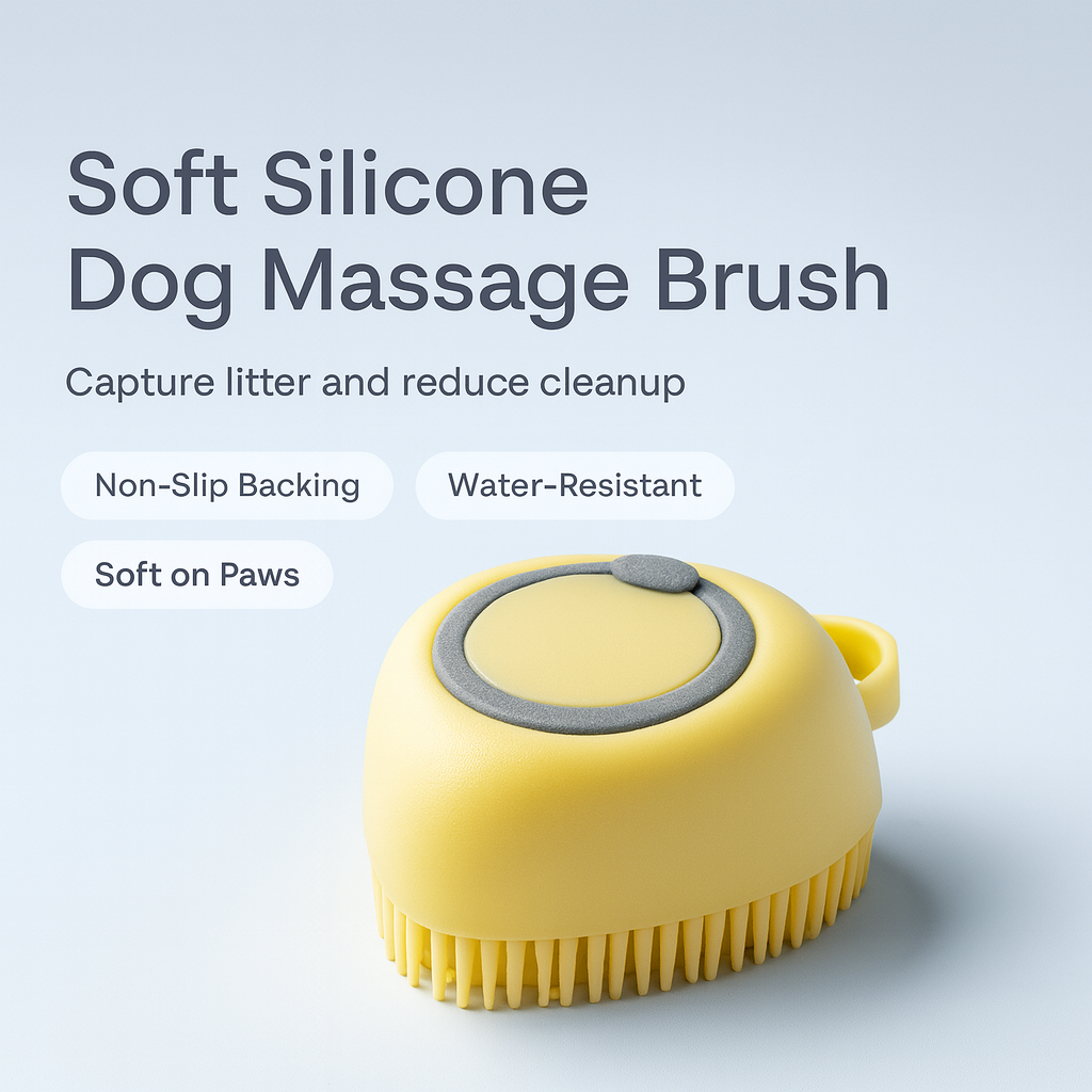 Soft Silicone Dog Massage Brush