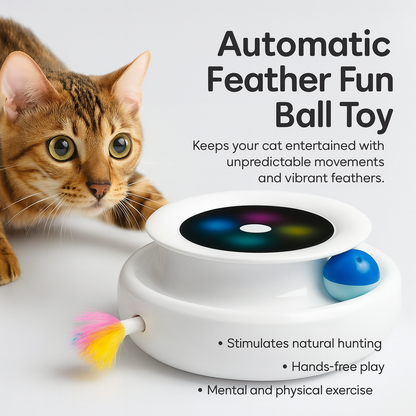 Automatic Feather Fun Ball Toy