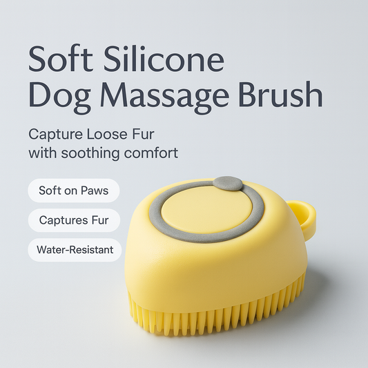 Soft Silicone Dog Massage Brush