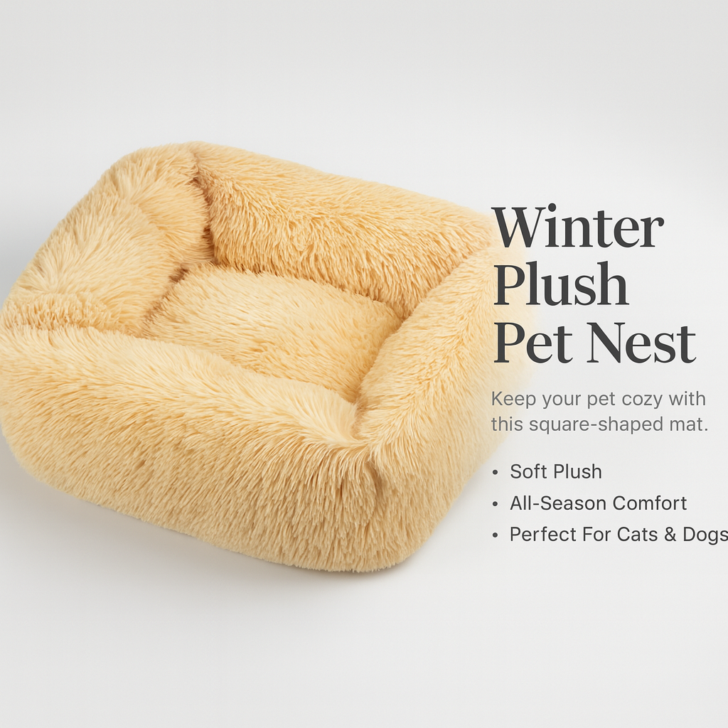 Winter Plush Pet Nest
