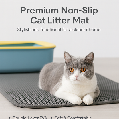 Premium Non-Slip Cat Litter Mat