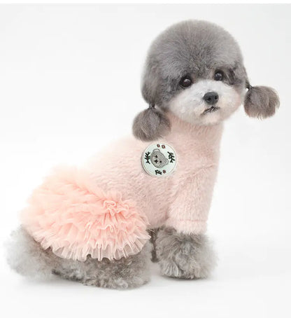 Autumn Winter Pet Dog Cat Skirt and Kitten Clothes